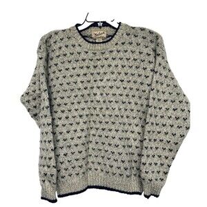 Vintage Woolrich Wool Blend Men's Large Pullover Sweater "Oat Milk" Hong Kong